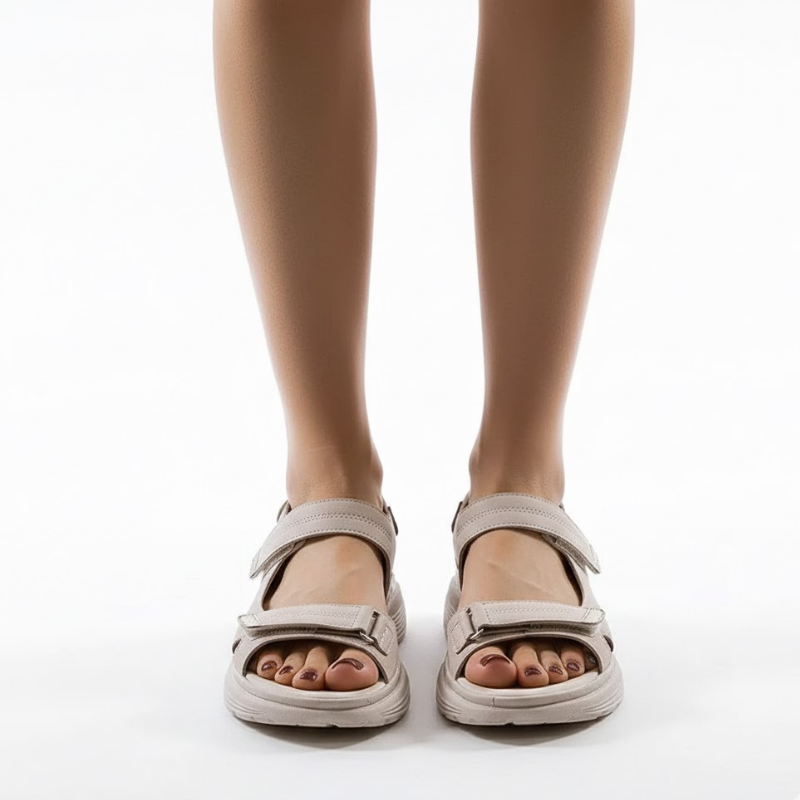 Women's Breathable Summer Sandals with Open Toe – Adjustable, Comfortable Velcro Shoes