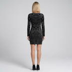 Elegantes, figurbetontes Minikleid mit V-Ausschnitt – schmeichelhafter, taillierter Schnitt, perfekt für Partys und Abendveranstaltungen