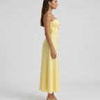 Damen-Maxikleid mit Carmen-Ausschnitt – luftiges, elegantes Sommerkleid