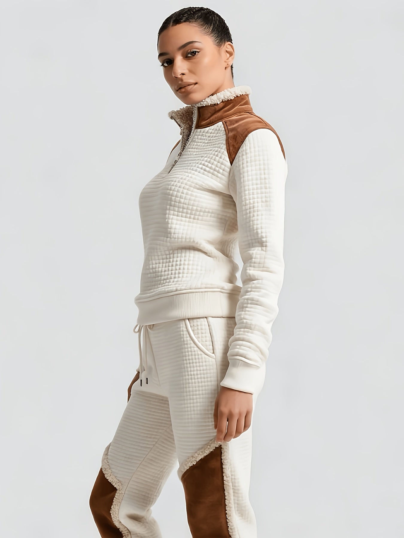 Adeliza | Damska bluza w stylu vintage western z stójką