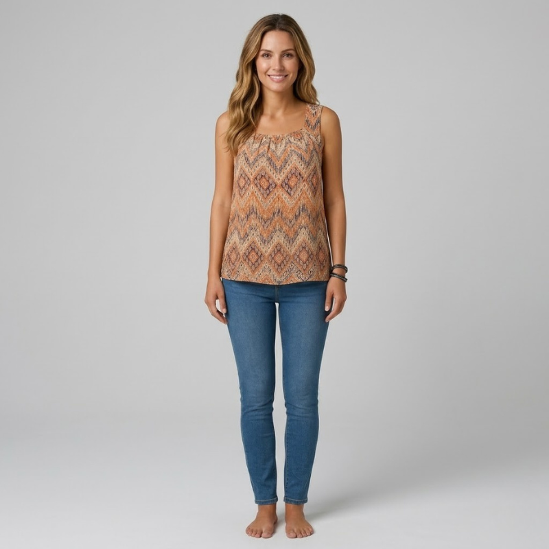 Bluzka z żywym kwiatowym nadrukiem – stylowy, kolorowy, swobodny top damski