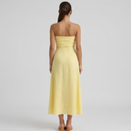 Damen-Maxikleid mit Carmen-Ausschnitt – luftiges, elegantes Sommerkleid