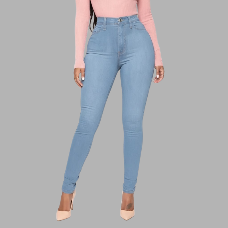 Modelujące sylwetkę jegginsy z wysokim stanem – miękki stretch i nowoczesny styl