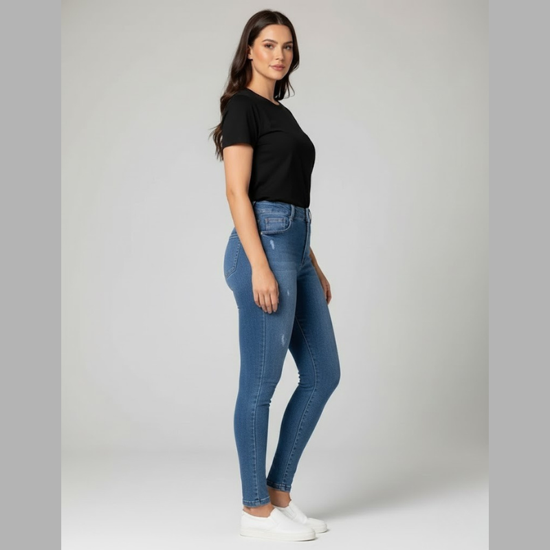 Damskie, casualowe, eleganckie jegginsy – pochlebny krój, modny design