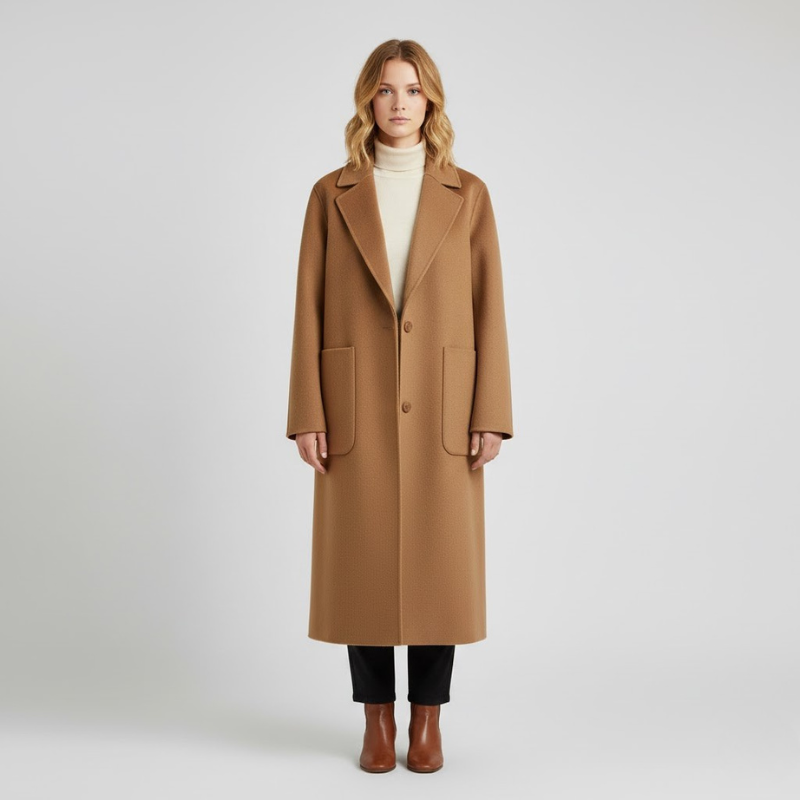 Długi zimowy płaszcz damski – ponadczasowa elegancja na zimne dni