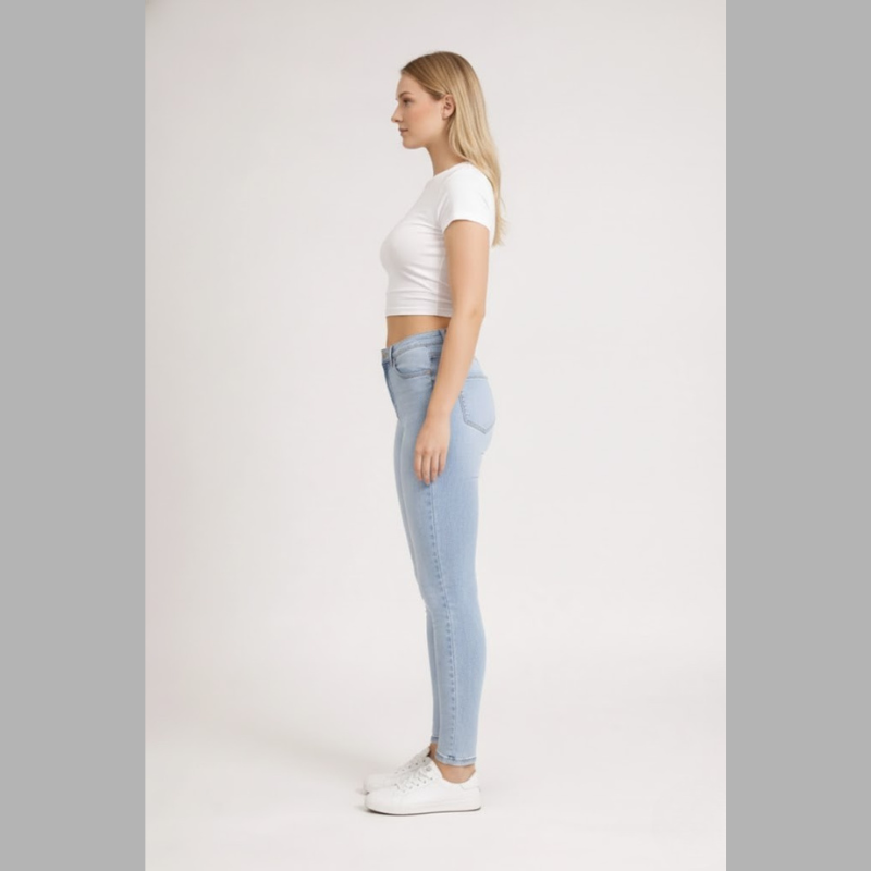 Obcisłe jegginsy z wysokim stanem dla kobiet – stylowy komfort przez cały dzień