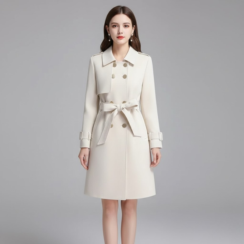 Elegancki trencz dla kobiet – elegancki design, klasyczny wygląd