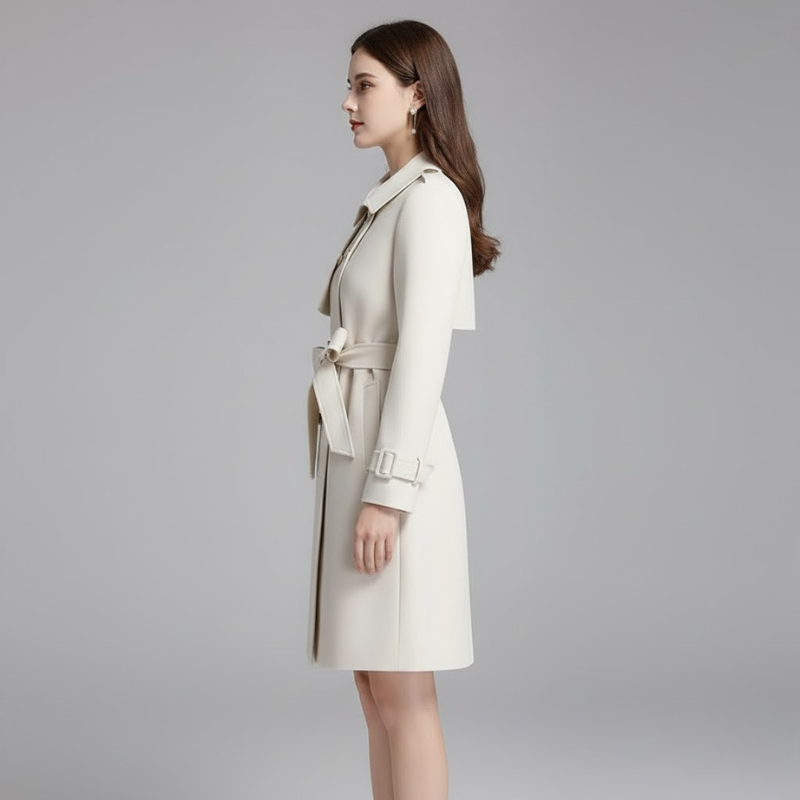 Elegancki trencz dla kobiet – elegancki design, klasyczny wygląd