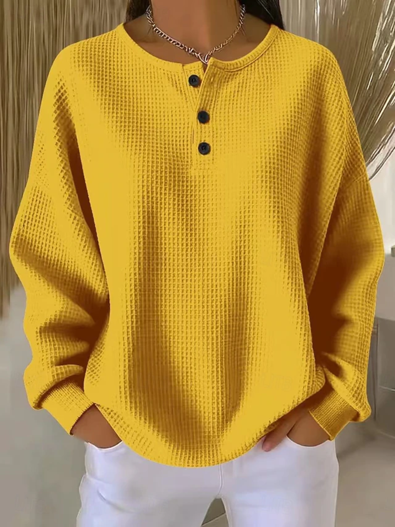 Alouette | Women's loose long-sleeve shirt – casual button-up blouse