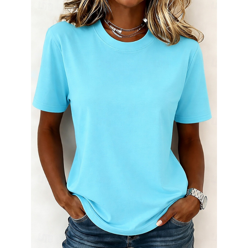 Corielle | Women's short-sleeved T-shirt – casual crew neck blouse