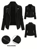 Nova | Quilted Motorcycle Jacket for Women - Long Sleeve Motorcycle Jacket