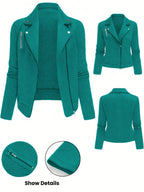 Nova | Quilted Motorcycle Jacket for Women - Long Sleeve Motorcycle Jacket