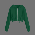 Trendiger Damen-Kapuzenpullover in Cropped-Passform – ein stylischer Layer für kalte Tage