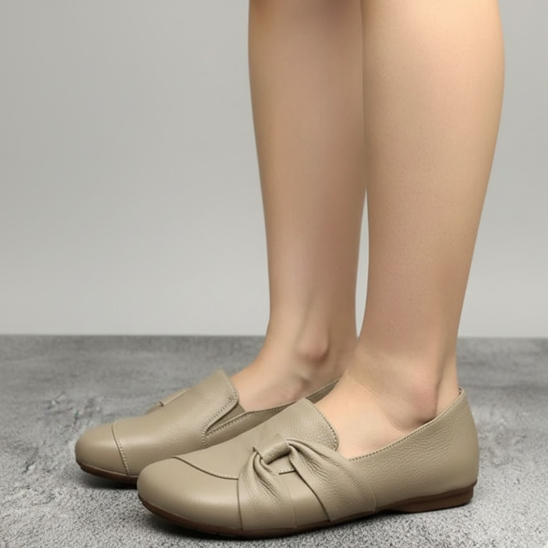 Damskie, retro, wsuwane, płaskie buty – wygodne, codzienne buty