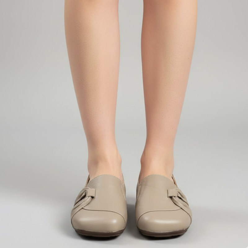 Damskie, retro, wsuwane, płaskie buty – wygodne, codzienne buty