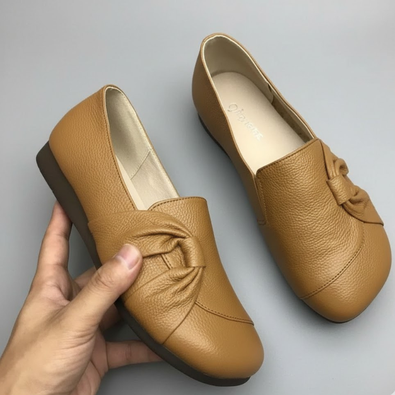 Damskie, retro, wsuwane, płaskie buty – wygodne, codzienne buty