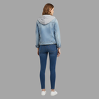 Zofia | Damska kurtka jeansowa klasyczna slim fit – lekki oddychający denim