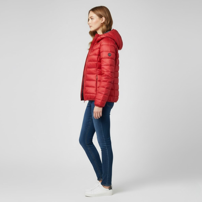 Lekka damska kurtka z kapturem – idealna na okres przejściowy