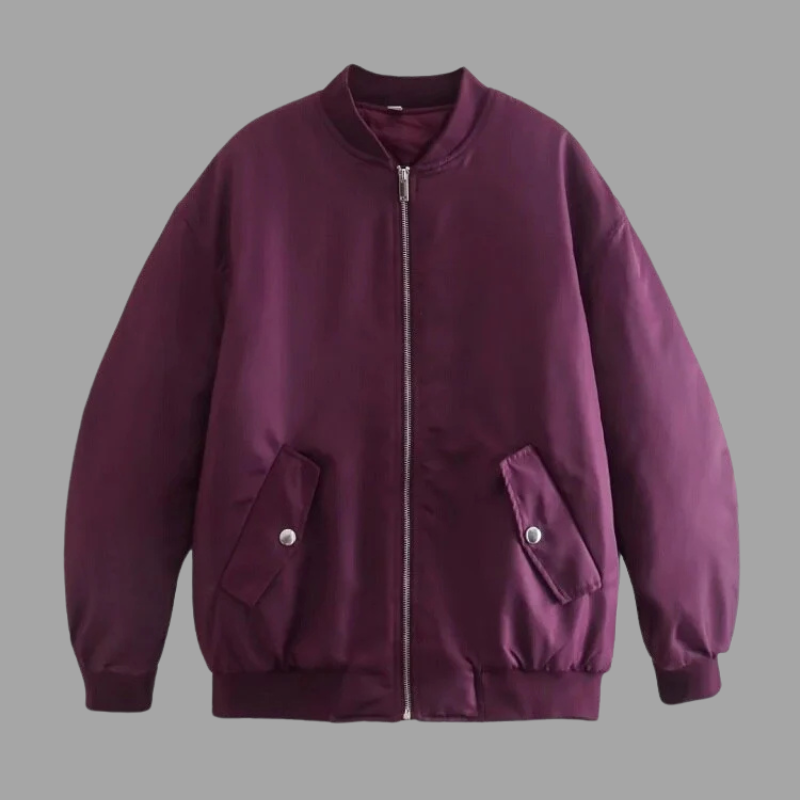 Damska kurtka typu bomber oversize – modna odzież wierzchnia w stylu ulicznym