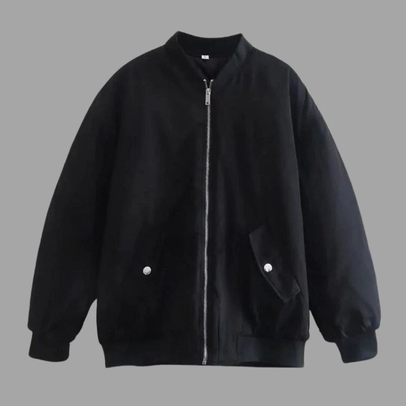 Damska kurtka typu bomber oversize – modna odzież wierzchnia w stylu ulicznym