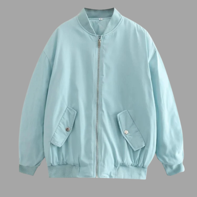 Damska kurtka typu bomber oversize – modna odzież wierzchnia w stylu ulicznym