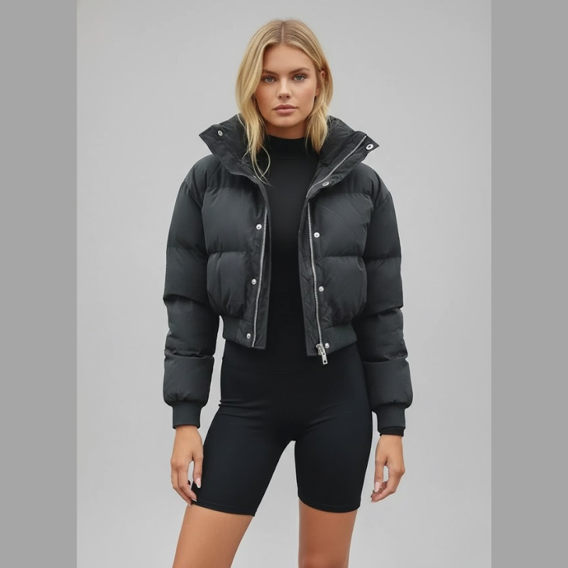 Women's quilted down jacket - warm and lightweight, a winter essential