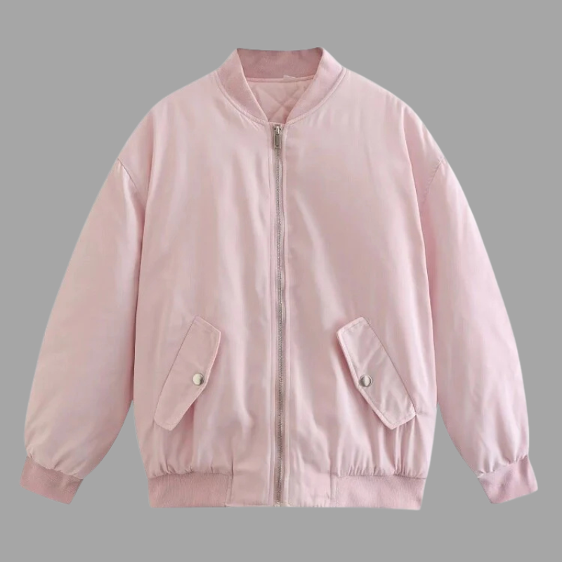 Damska kurtka typu bomber oversize – modna odzież wierzchnia w stylu ulicznym