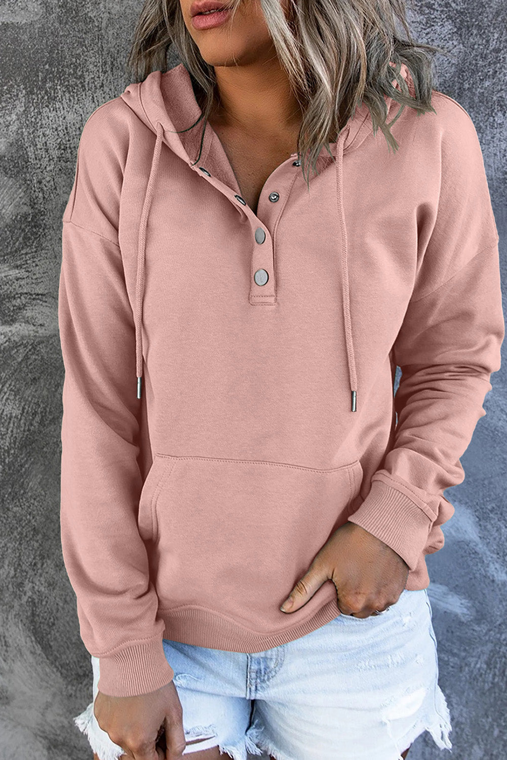 Bellamy | Damska bluza z kapturem z podstawowej kolekcji – miękka bluza o luźnym kroju