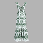 Women's Airy Maxi Dress – Stylish Summer Outfit with Open Back