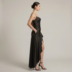 Janina | Elegancka Damska Sukienka Maxi z Wysokim Rozcięciem – Suknia Wieczorowa
