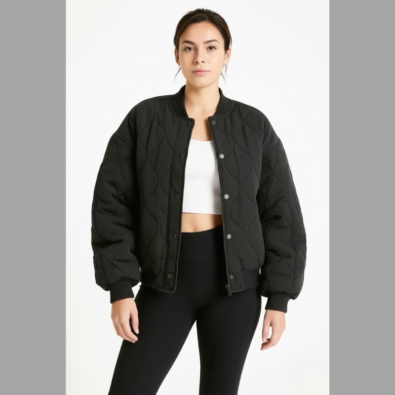 Kurtka bomberka damska w dużym rozmiarze – stylowa odzież wierzchnia na okres przejściowy