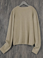 Cielle | Damska miękka dzianinowa kamizelka – swobodny sweter z długim rękawem