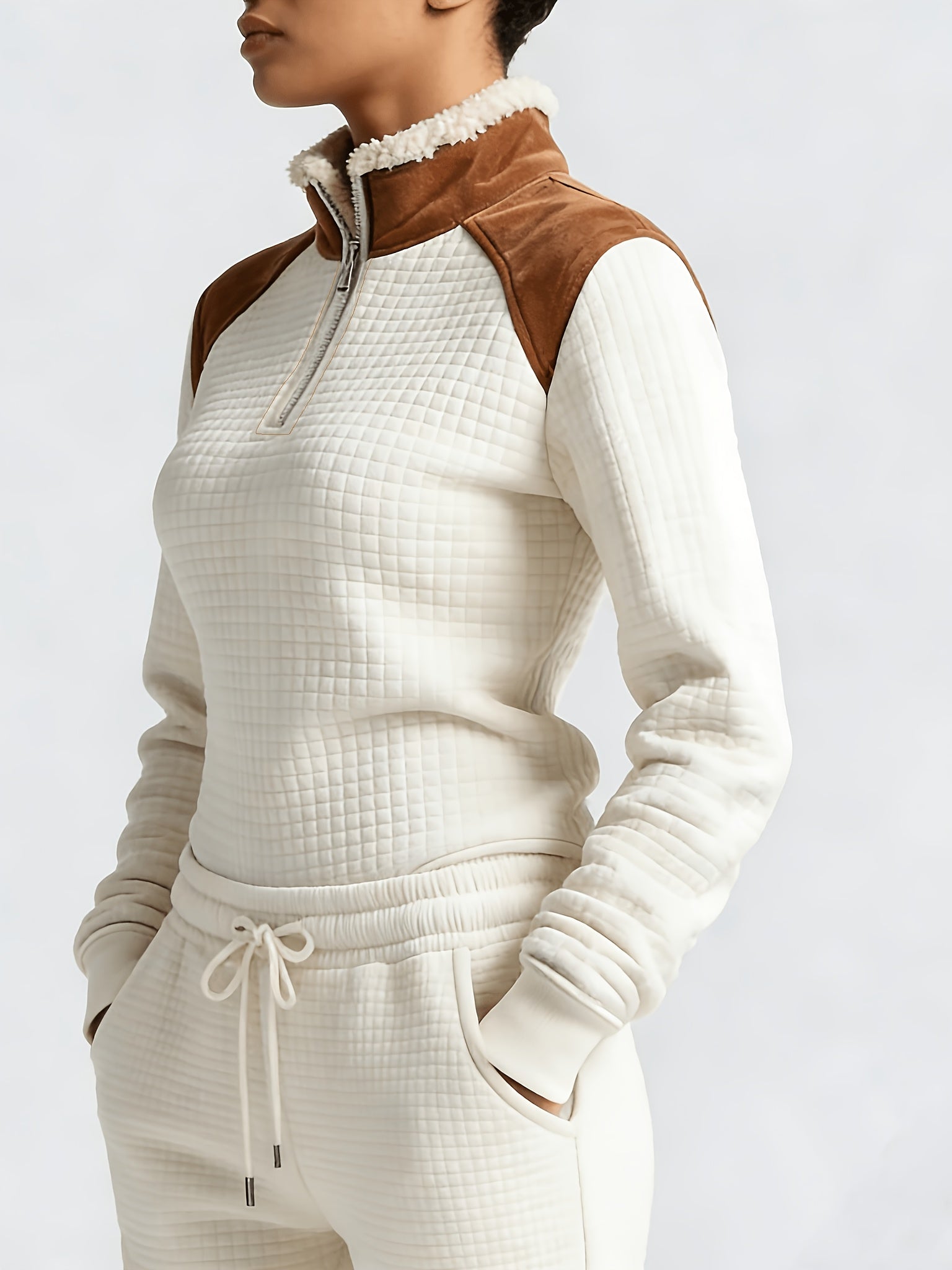 Adeliza | Damska bluza w stylu vintage western z stójką