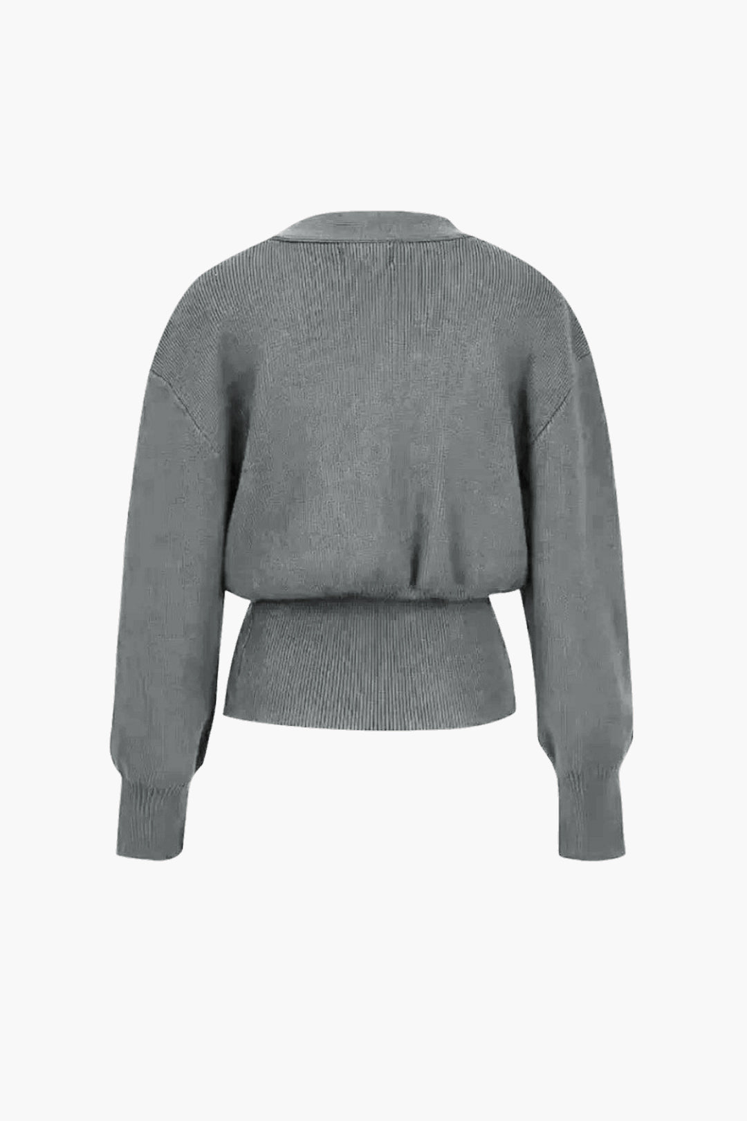 Maristel | Damski elegancki sweter dzianinowy – ozdobne złote guziki