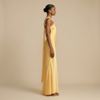 Elegant one-shoulder satin maxi dress - dazzling backless evening gown