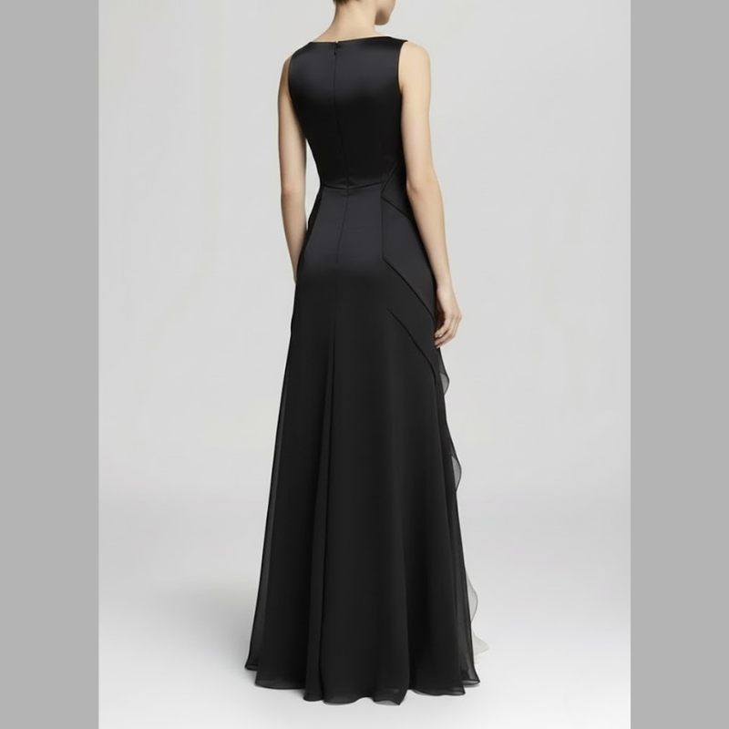 Elegant long evening gown for women - timeless, formal elegance