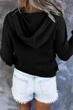 Aeloria | Bluza z kapturem ze sznurkiem do regulacji – Casualowy model typu pullover