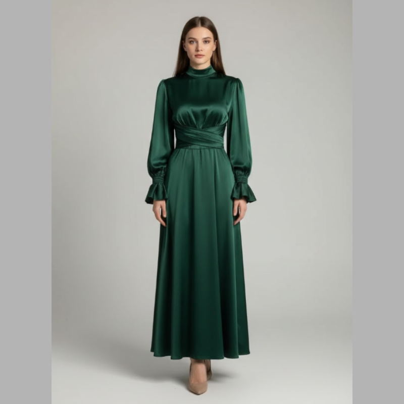 Szykowna sukienka maxi dla kobiet – elegancki strój dla gościa weselnego