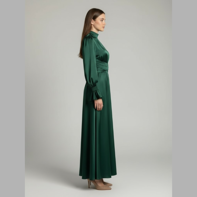 Szykowna sukienka maxi dla kobiet – elegancki strój dla gościa weselnego