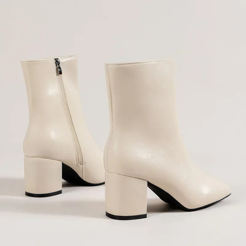 Gościsława | Eleganckie damskie botki – uniwersalne damskie buty sięgające do kostek