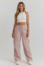 Damskie spodnie typu cargo Urban Utility – luźne spodnie w stylu streetwear