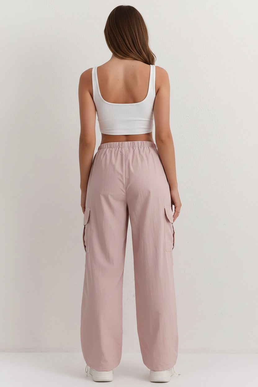 Damskie spodnie typu cargo Urban Utility – luźne spodnie w stylu streetwear