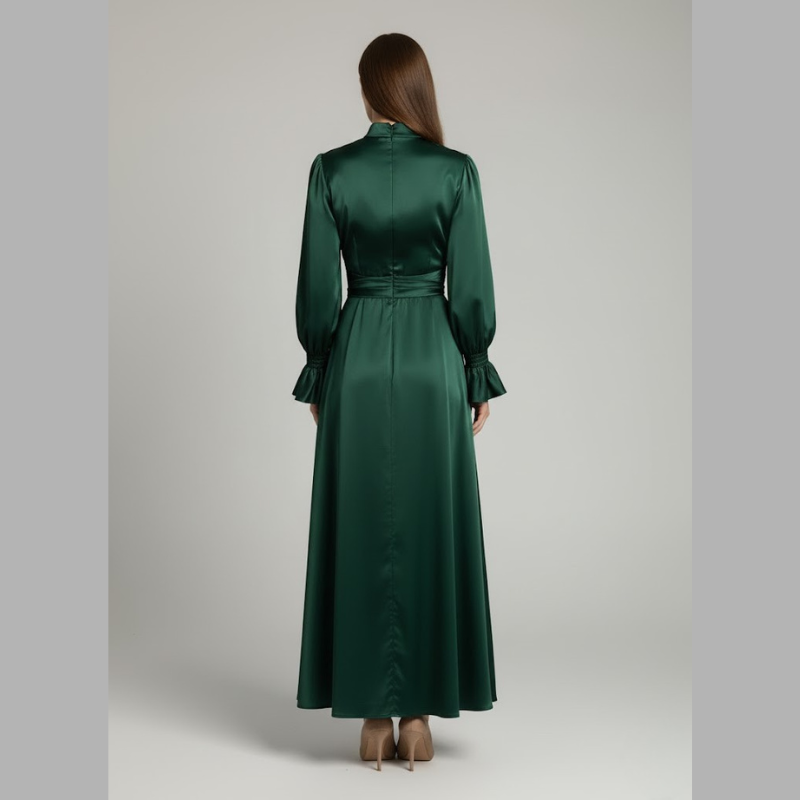 Szykowna sukienka maxi dla kobiet – elegancki strój dla gościa weselnego