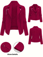 Nova | Quilted Motorcycle Jacket for Women - Long Sleeve Motorcycle Jacket