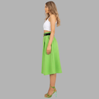 Midirock mit hoher Taille und lockerer Passform – ein lässiger, eleganter Stil für jeden Tag