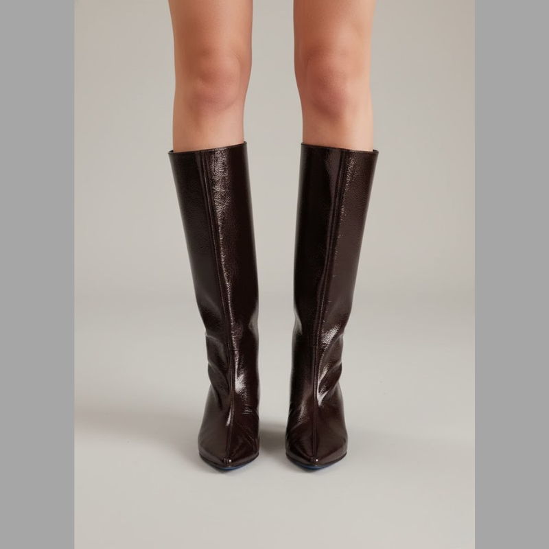 Eleganckie skórzane botki damskie – wyrafinowana elegancja na niskim obcasie