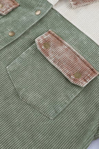 Caledonia | Damski kurtka-koszula w stylu vintage z efektem sprania – zapinana na guziki
