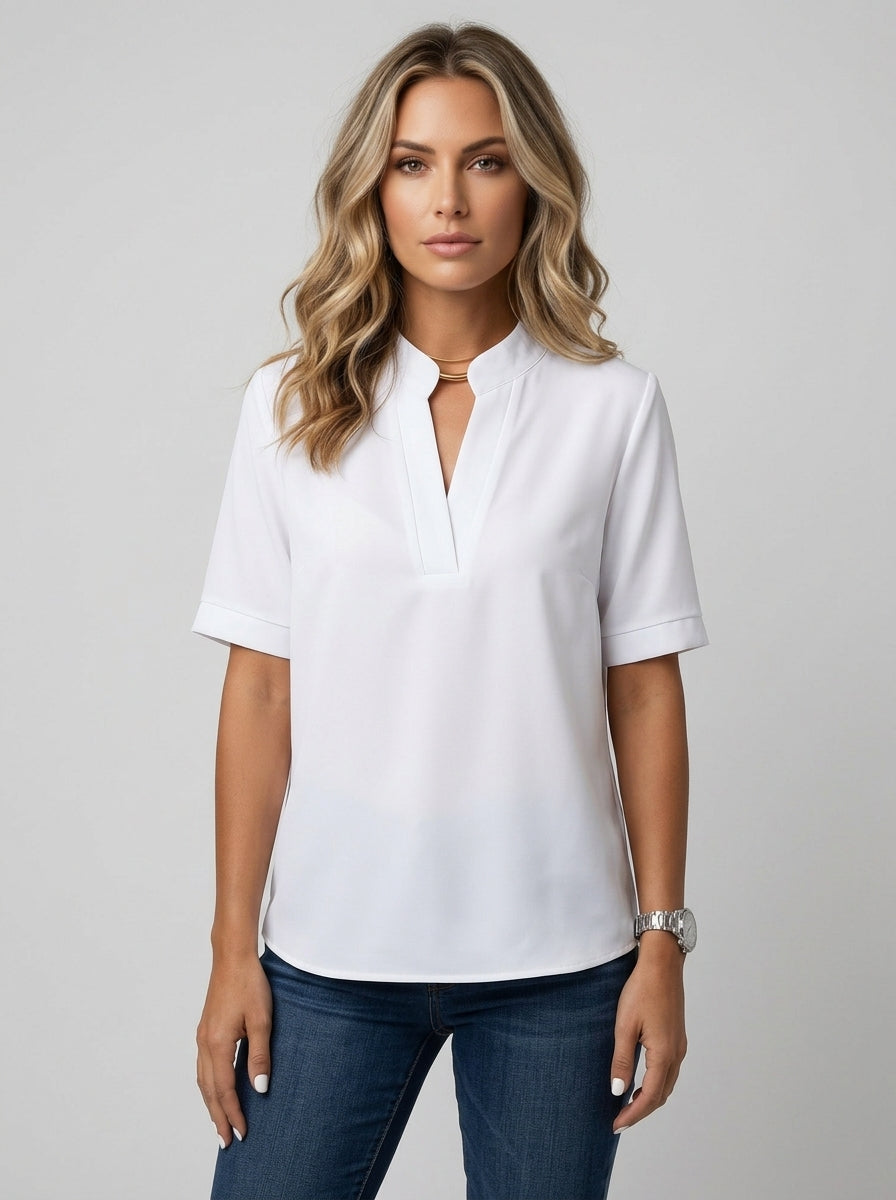 Zafielle | Women's cotton and linen blouse – light, breathable blouse