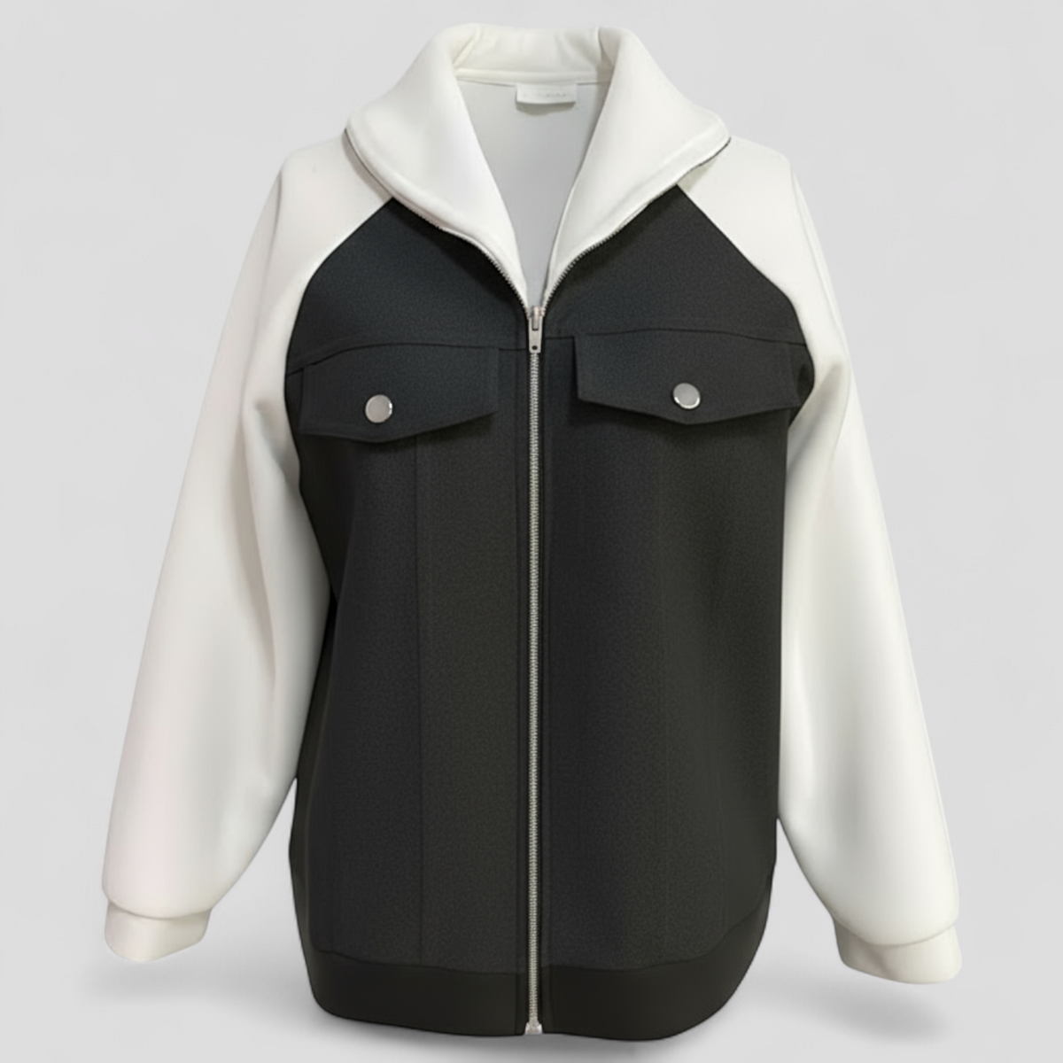 Jessalyn | Elegant Women's V-Neck Jacket – Long-Sleeved Polyester Jacket