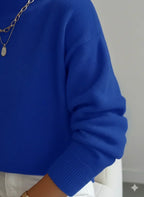 Ember | Damska miękka dzianinowa bluzka – elegancki sweter z golfem